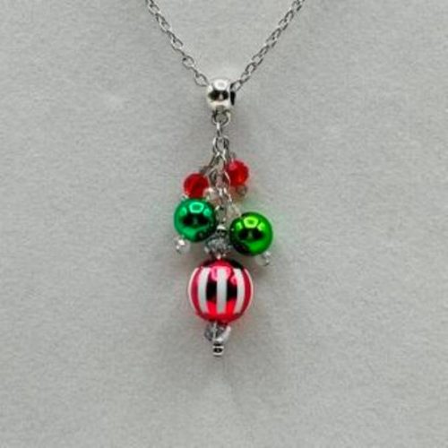 Christmas Balls Dangle Necklace