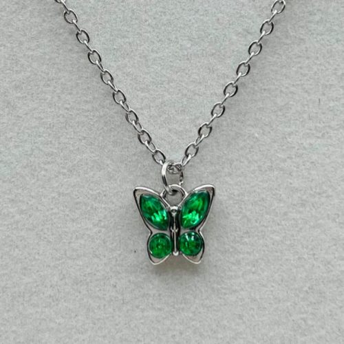 Butterfly Birthstone Necklace May