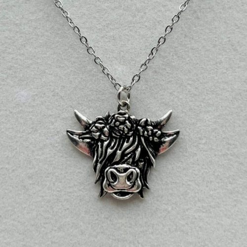 Highland Cow Charm Necklace