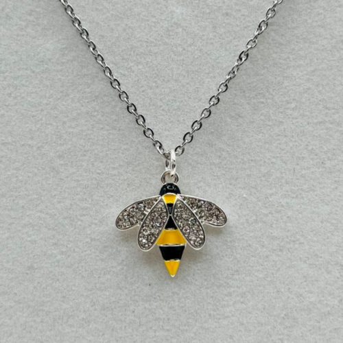 Yellow and Black Bee Necklace