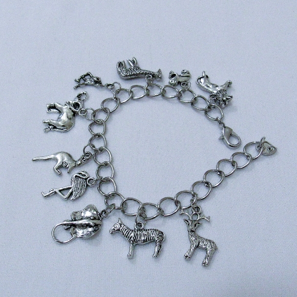 Zoo Animal Charm Bracelet
